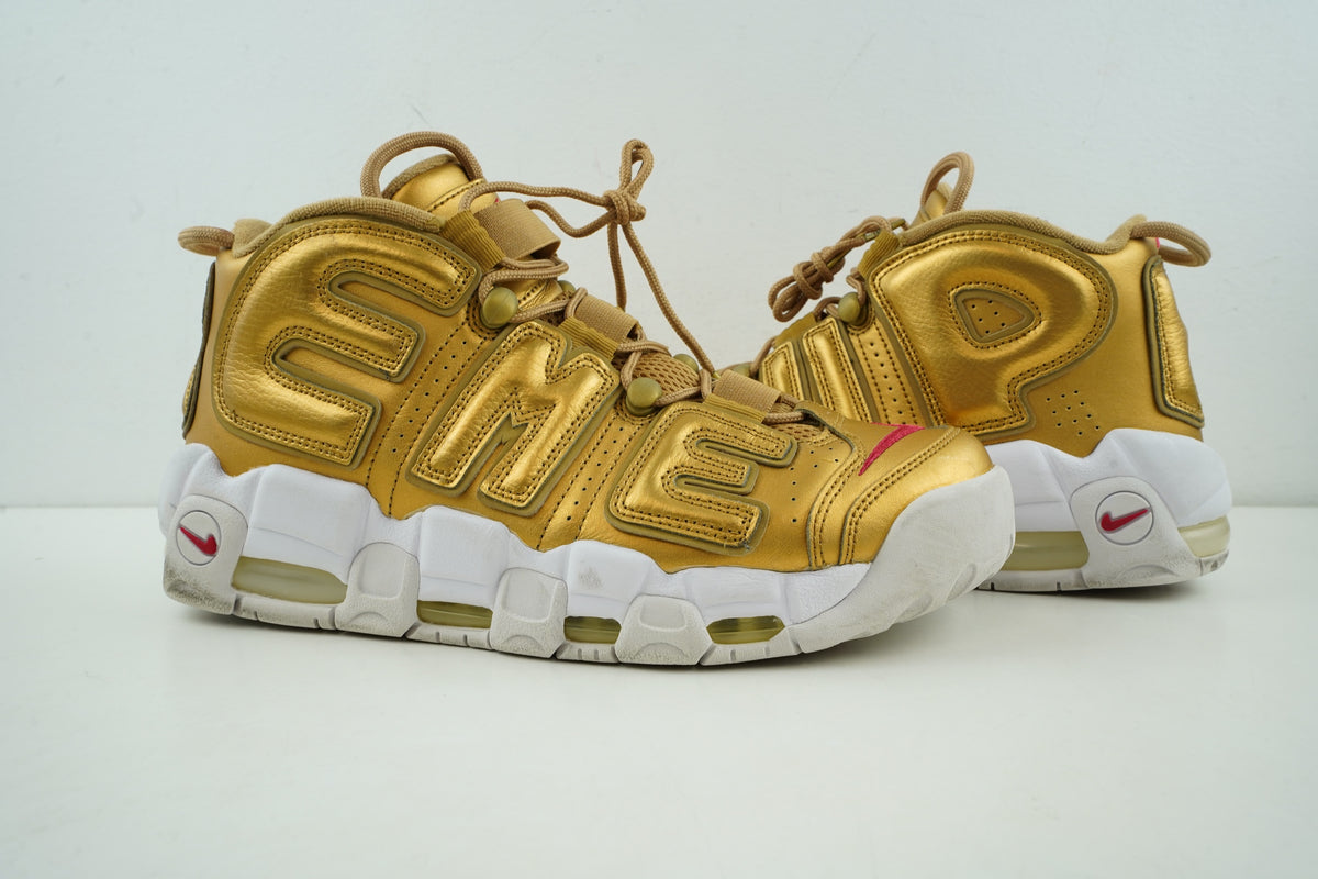 Nike Air More Uptempo Supreme Suptempo Gold – SP, Inc.