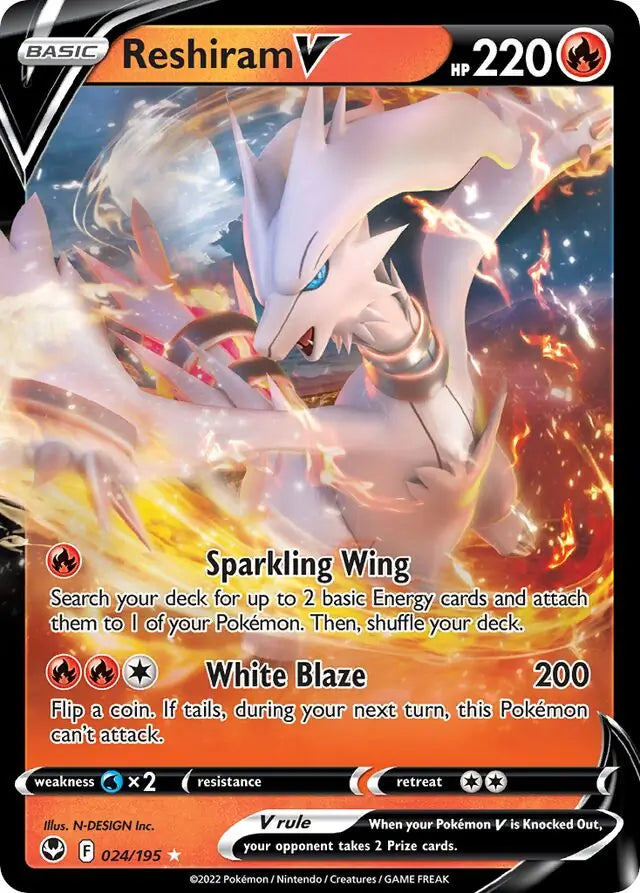 Reshiram V - 024/195 - Nm