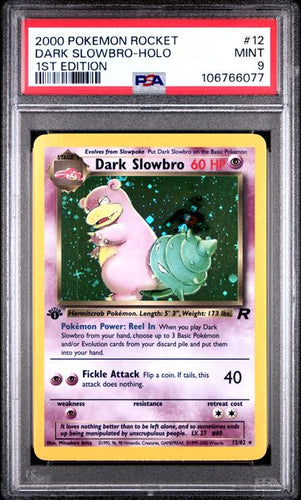 Dark Slowbro-Holo - 1st Edition - 12/82 - PSA 9