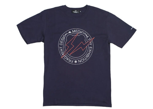 Medicom x Fragment Design Circle Logo Bearbrick Tee (Navy)