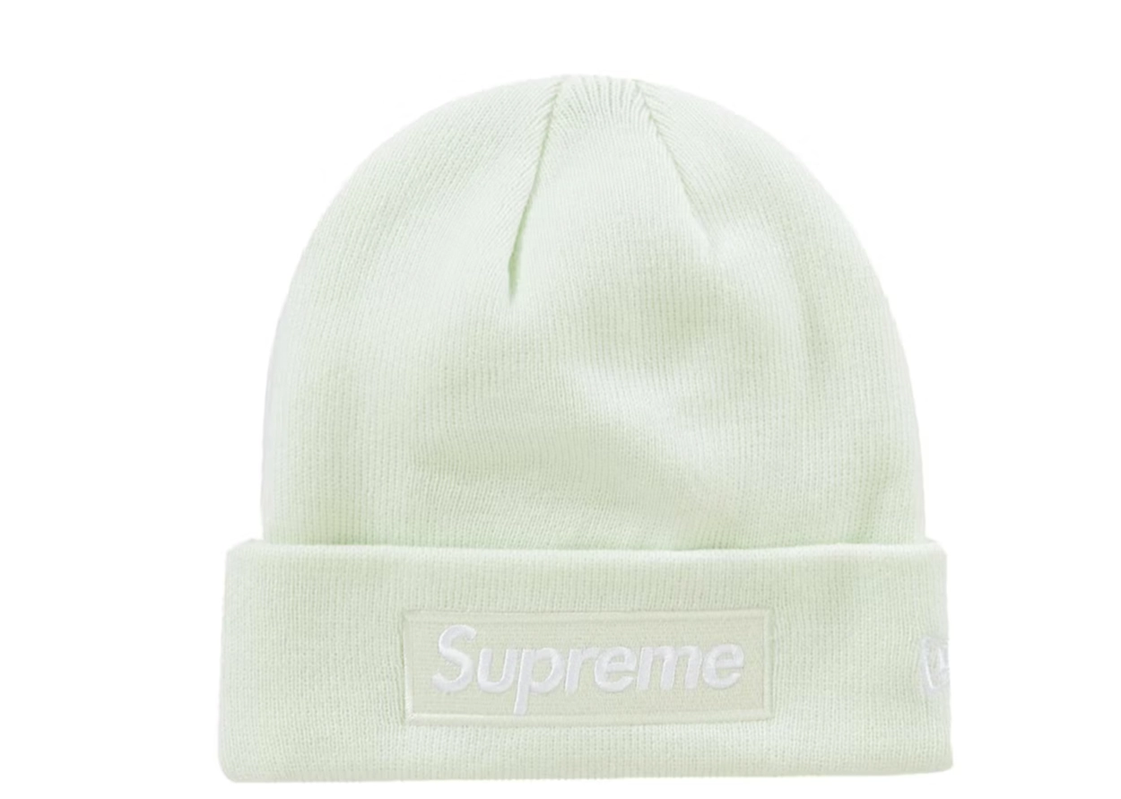 Supreme New Era Box Logo Beanie (FW23) Light Green – SP, Inc.