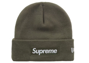 Supreme New Era Box Logo Beanie (FW25) Light Olive – SP, Inc.