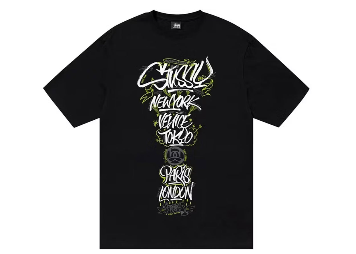 Stussy Born X Raised Handstyles Tee