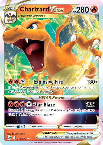 Charizard Vstar - 018/172 - NM