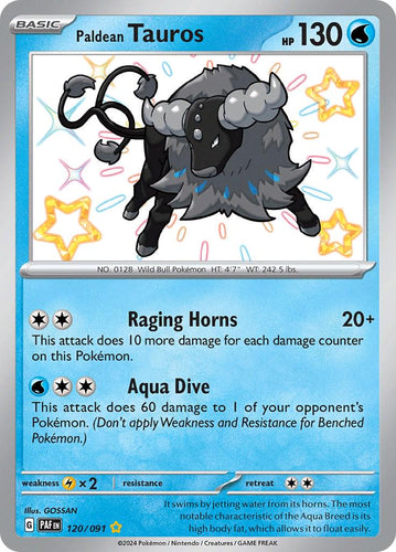 Paldean Tauros - 120/091 - NM