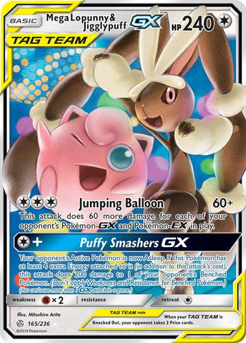 Mega Lopunny & Jigglypuff GX - 165/236 - NM