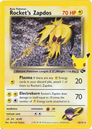 Rocket's Zapdos - 15/32 - NM
