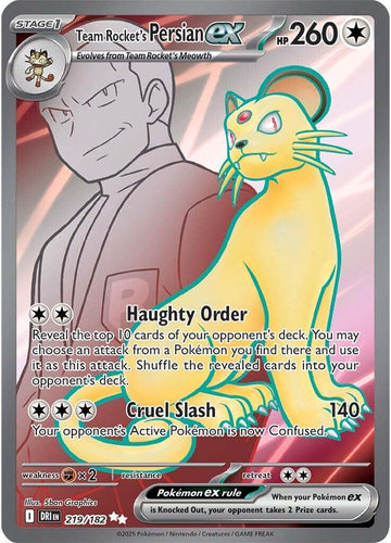 Team Rocket's Persian ex - 219/182 - NM