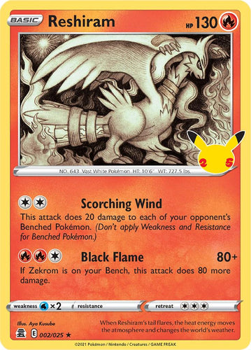 Reshiram - 002/025 - NM