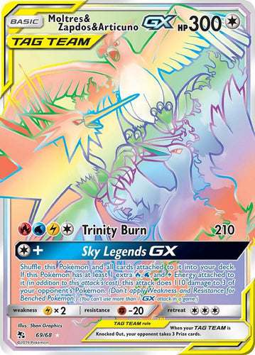Moltres & Zapdos & Articulo GX - 69/68 - NM