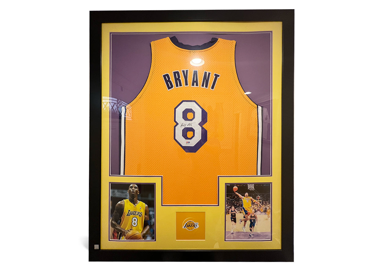 Kobe Bryant Framed Signed PSA Jersey
