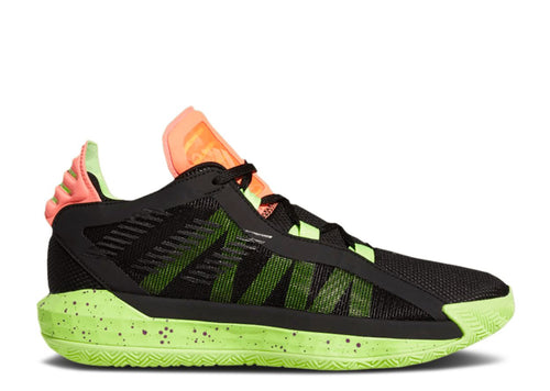 Adidas Dame 6 Black Signal Green Coral
