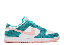Load image into Gallery viewer, Nike Dunk Low Snakeskin Washed Teal Bleached Coral