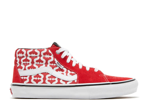 Vans Skate Grosso Mid Supreme Monogram S Logo Red