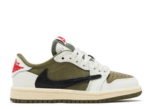 Load image into Gallery viewer, Air Jordan 1 Retro Low SP Travis Scott Medium Olive (PS)
