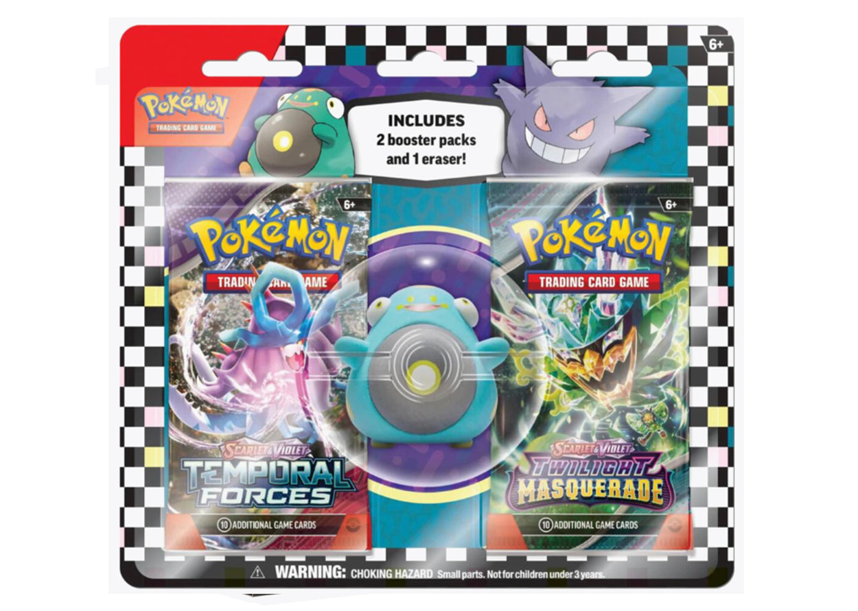 Pokemon TCG: Back to School Eraser Blister 2024 [Bellibolt]