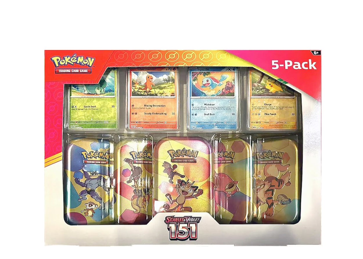 Costco Pokemon Scarlet & Violet 151 Mini Tin 5-pack
