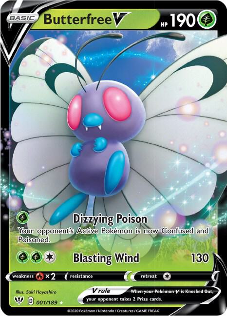 Butterfree V - 001/189 - NM