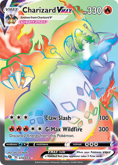 Charizard VMAX (Secret) - 074/073 - NM