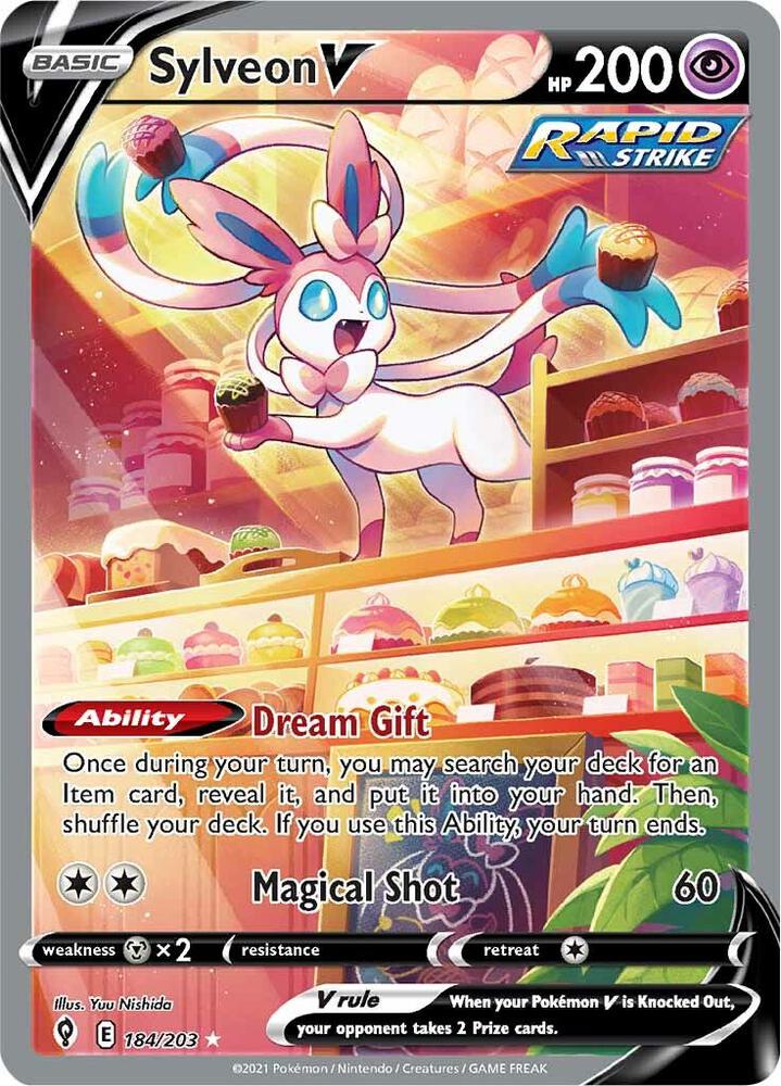 Sylveon V (Alternate Full Art) - 184/203 - NM