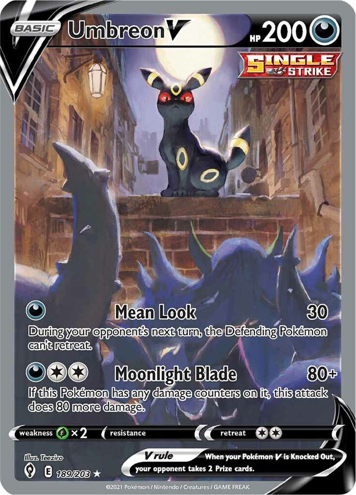 Umbreon V - 189/203 - NM
