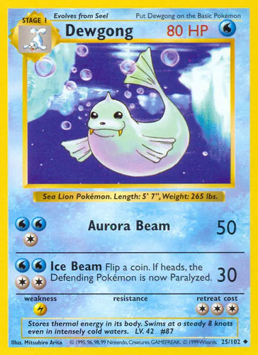 Dewgong - 25/102- NM