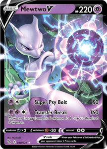 Mewtwo V - Pokemon GO - 030/078 - NM