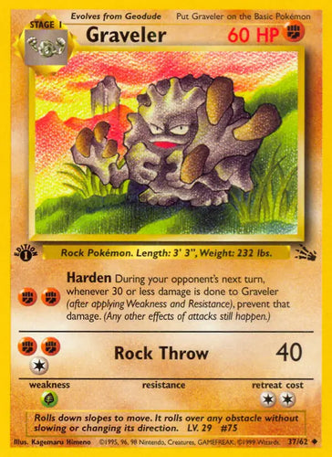 Graveler 1st Edition - 37/62 - NM
