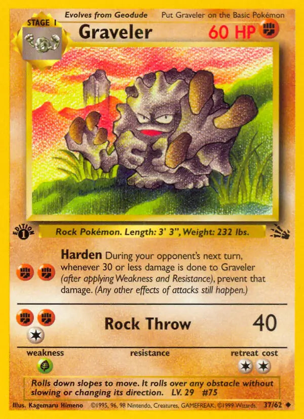 Graveler 1st Edition - 37/62 - NM