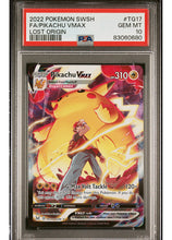 Load image into Gallery viewer, Pikachu VMAX - TG17/TG30 - PSA 10