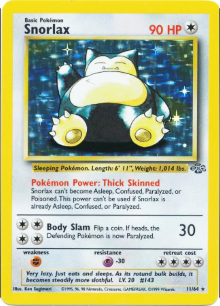 Snorlax Holo - 11/64 - LP