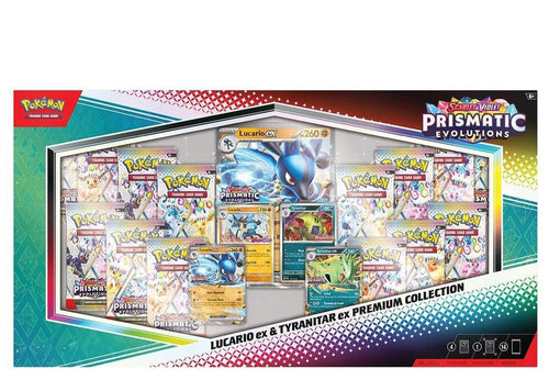 Prismatic Evolutions Lucario ex & Tyranitar ex Premium Collection