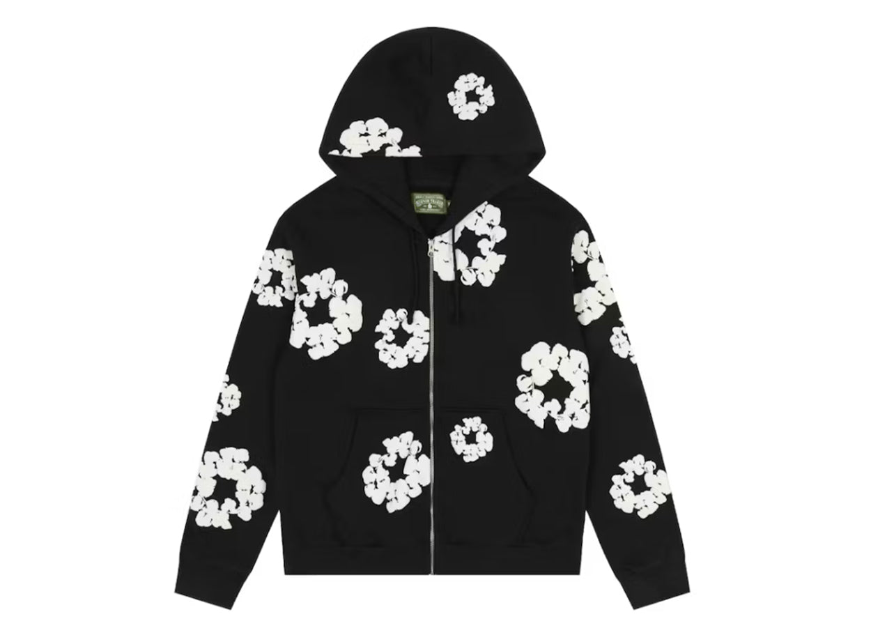 Denim Tears Cotton Wreath Zip Hoodie