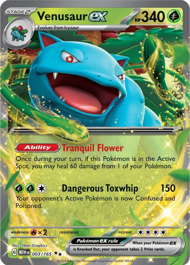 Venusaur ex - 003/165 - NM