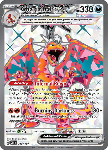 Charizard ex - 215/197 - NM