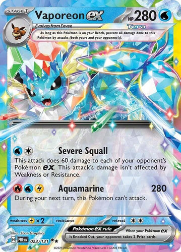 Vaporeon ex - 023/131 - NM