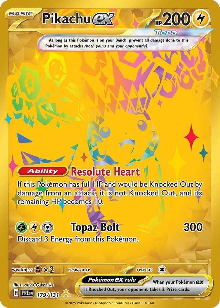 Pikachu ex - 179/131 - NM