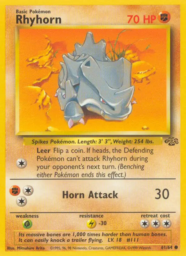 Rhyhorn - 61/64 - NM