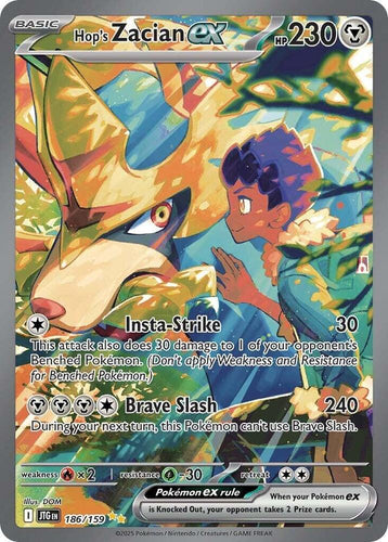 Hop's Zacian ex - 186/159 - NM