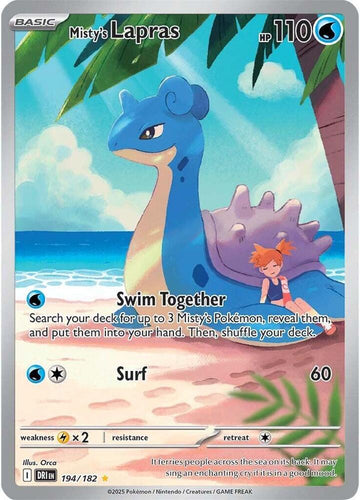 Misty's Lapras - 194/182 - NM