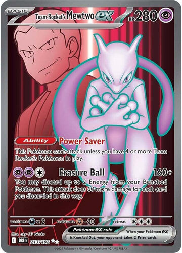 Team Rocket's Mewtwo ex - 213/182 - NM