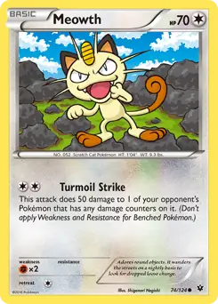Meowth - 74/124 - NM