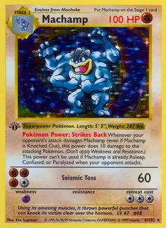 Machamp Holo 1st Edition (Sealed) - 8/102