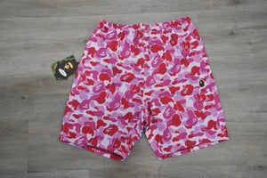 A Bathing Ape ABC Pink Camo Swim Shorts