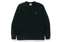 Load image into Gallery viewer, BAPE Shark One Point L/S Tee Black