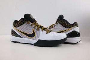 Nike Kobe 4 Protro White Black Del Sol