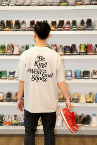 Shoepugs Exclusives "Be Kind And Wear Cool Shoes" T-Shirt (Cement)