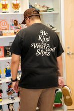 Load image into Gallery viewer, Shoepugs Exclusives  &quot;Be Kind And Wear Cool Shoes&quot; T-Shirt (Black)