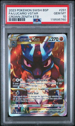Lucario Vstar - SWSH291 Promo - PSA 10