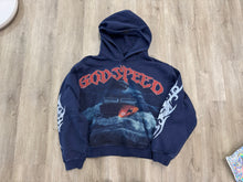 Load image into Gallery viewer, Godspeed Seasick Hoodie Navy (#28 of 444)